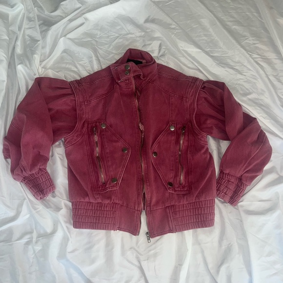 Fashion Nova Denim Moto Jacket - Picture 3 of 9